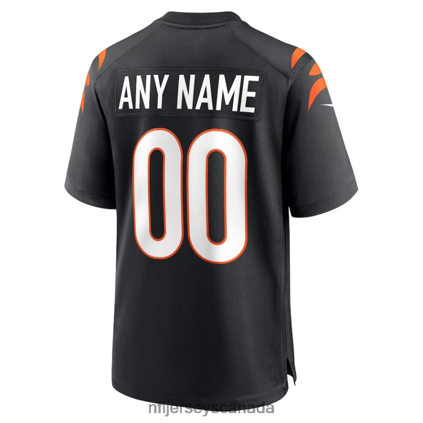 Men Cincinnati Bengals Nike Black Game Custom Jersey Clothing NFL TBXFR6116