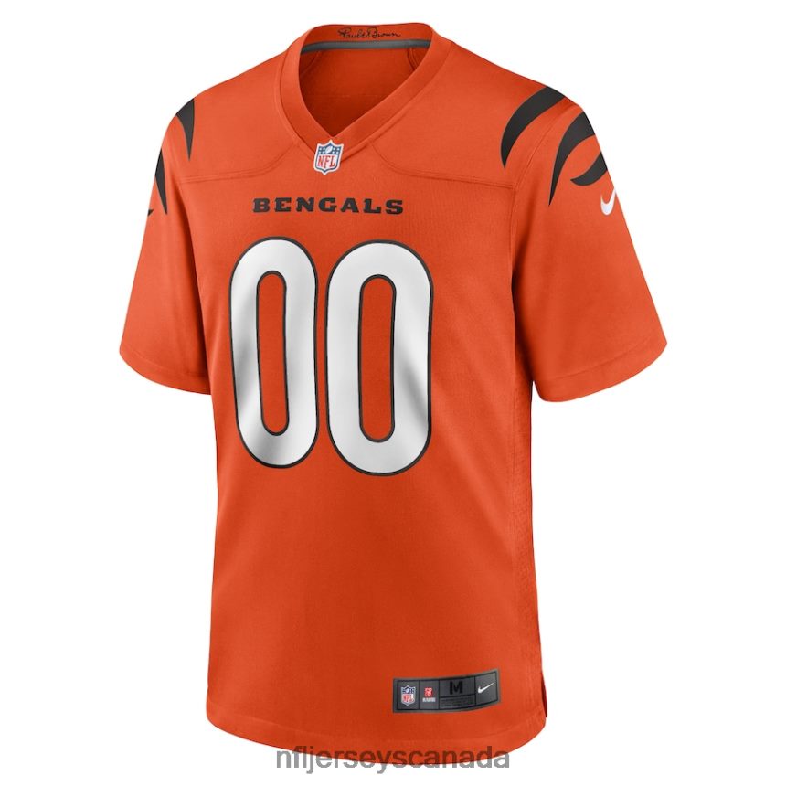 Men Cincinnati Bengals Nike Orange Alternate Game Custom Jersey Clothing NFL TBXFR6224