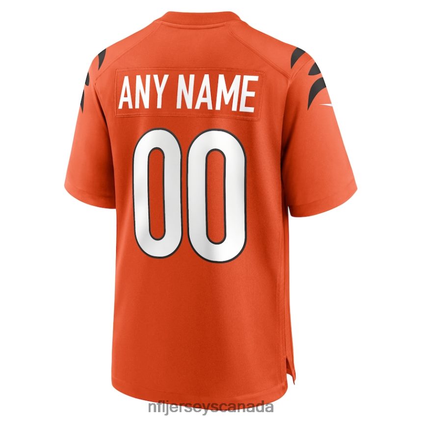 Men Cincinnati Bengals Nike Orange Alternate Game Custom Jersey Clothing NFL TBXFR6224