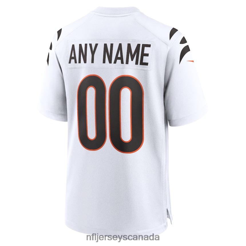 Men Cincinnati Bengals Nike White Game Custom Jersey Clothing NFL TBXFR626