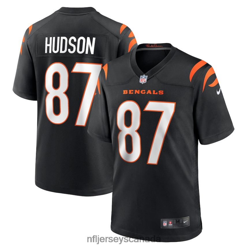 Men Cincinnati Bengals Tanner Hudson Nike Black Home Game Player Jersey Clothing NFL TBXFR66928
