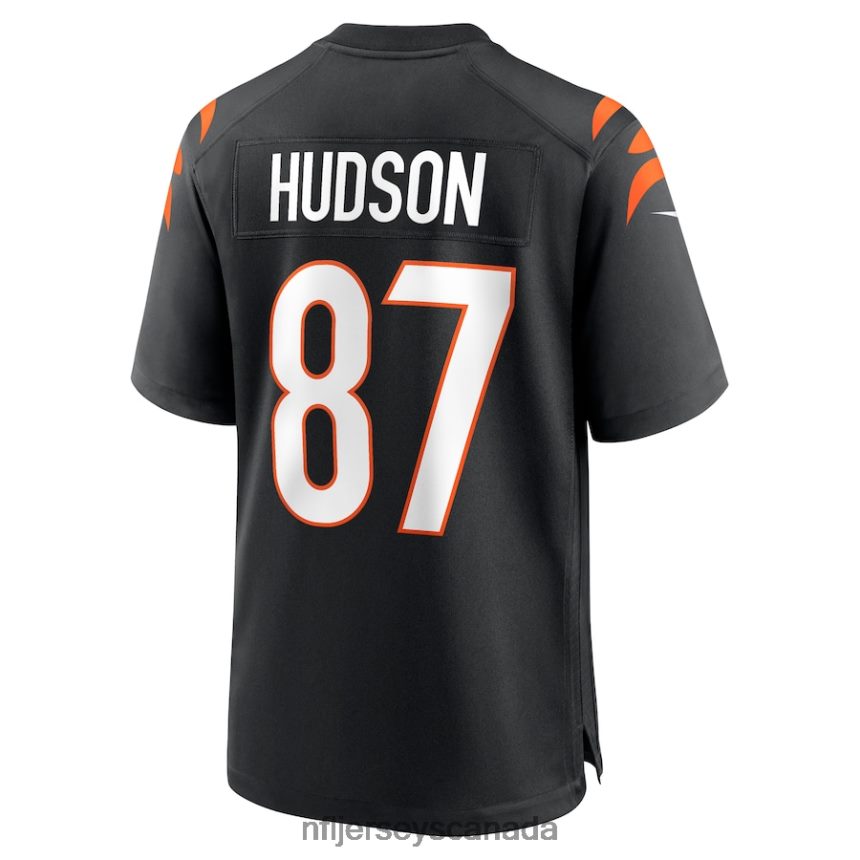 Men Cincinnati Bengals Tanner Hudson Nike Black Home Game Player Jersey Clothing NFL TBXFR66928