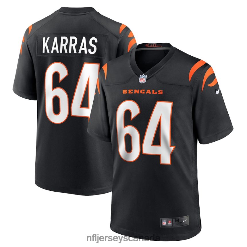 Men Cincinnati Bengals Ted Karras Nike Black Game Player Jersey Clothing NFL TBXFR6921