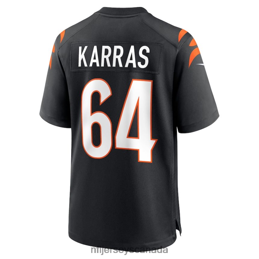 Men Cincinnati Bengals Ted Karras Nike Black Game Player Jersey Clothing NFL TBXFR6921