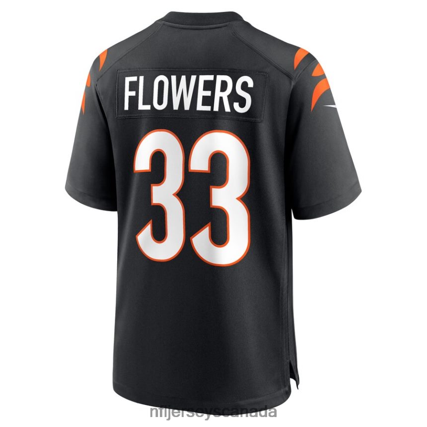 Men Cincinnati Bengals Tre Flowers Nike Black Game Jersey Clothing NFL TBXFR63559