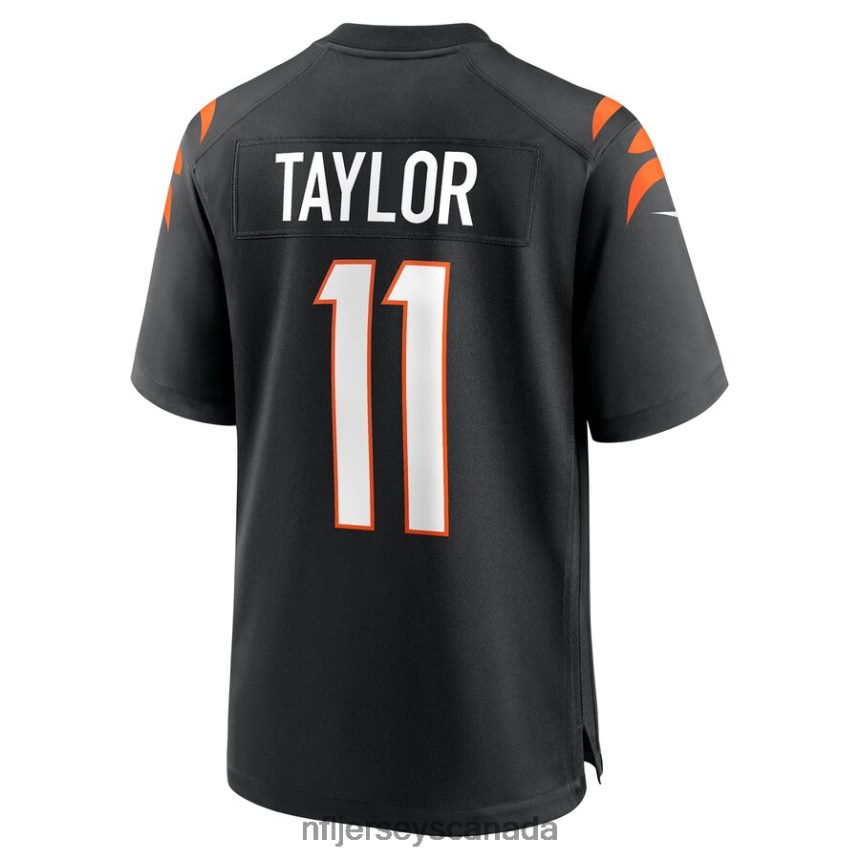 Men Cincinnati Bengals Trent Taylor Nike Black Game Jersey Clothing NFL TBXFR62794