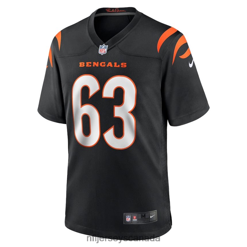 Men Cincinnati Bengals Trey Hill Nike Black Game Jersey Clothing NFL TBXFR66363