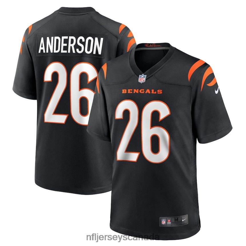 Men Cincinnati Bengals Tycen Anderson Nike Black Game Player Jersey Clothing NFL TBXFR64454