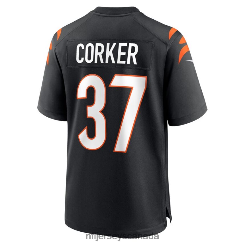 Men Cincinnati Bengals Yusuf Corker Nike Black Game Player Jersey Clothing NFL TBXFR66748