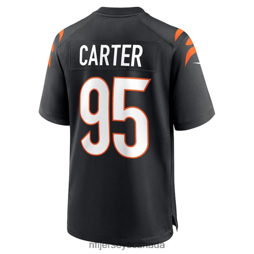 Men Cincinnati Bengals Zach Carter Nike Black Game Player Jersey Clothing NFL TBXFR64133