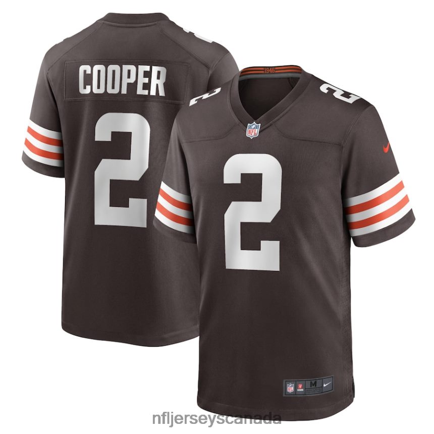 Men Cleveland Browns Amari Cooper Nike Brown Game Jersey Clothing NFL TBXFR64120