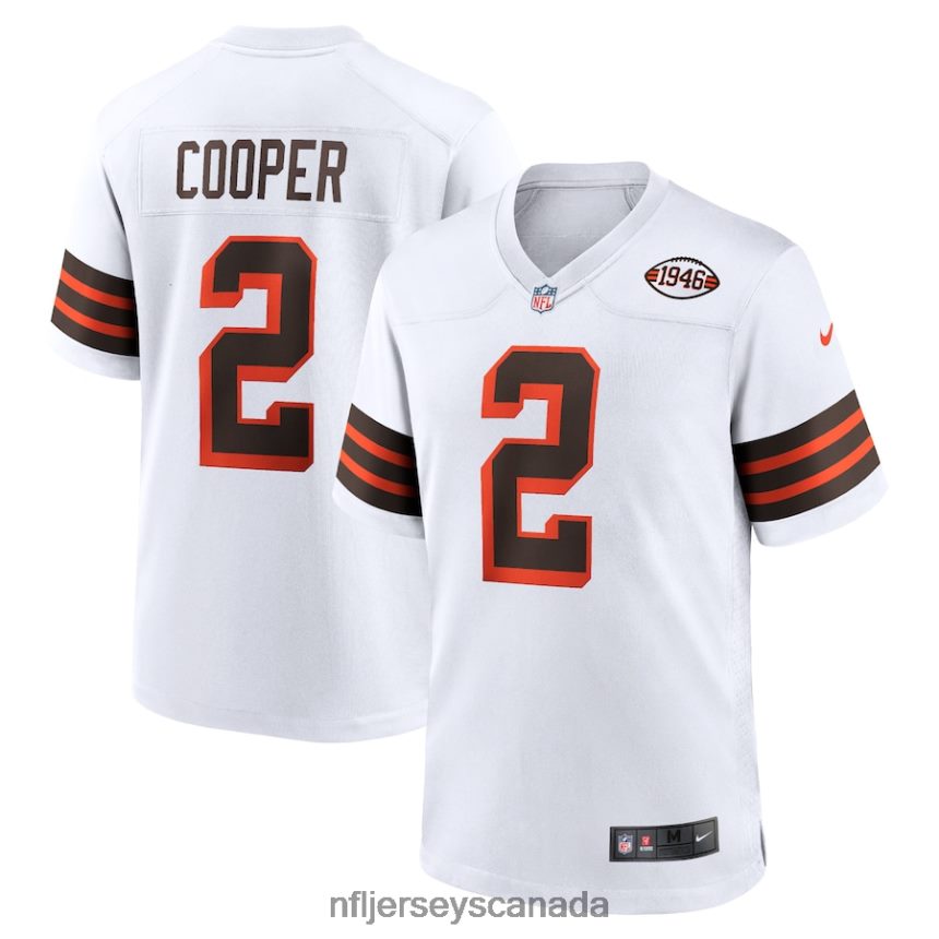 Men Cleveland Browns Amari Cooper Nike White Alternate Game Jersey Clothing NFL TBXFR62523