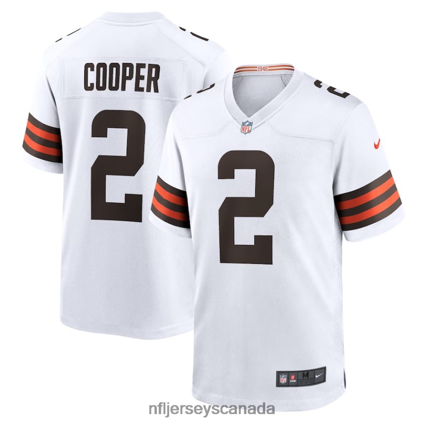 Men Cleveland Browns Amari Cooper Nike White Game Jersey Clothing NFL TBXFR62209