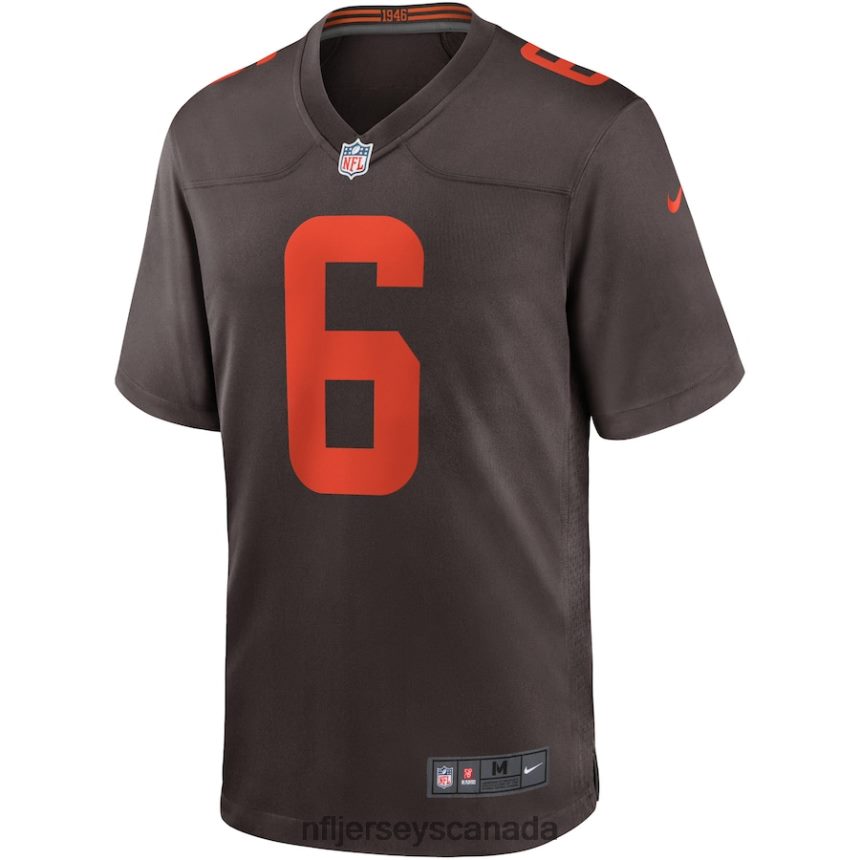 Men Cleveland Browns Baker Mayfield Nike Brown Alternate Game Jersey Clothing NFL TBXFR62616