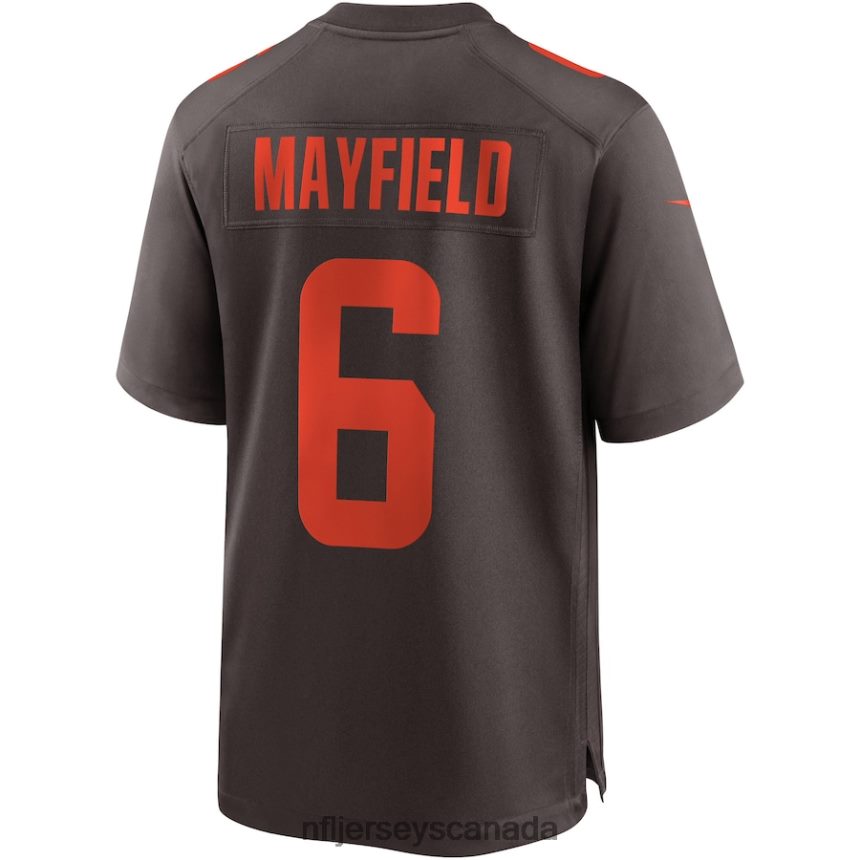 Men Cleveland Browns Baker Mayfield Nike Brown Alternate Game Jersey Clothing NFL TBXFR62616