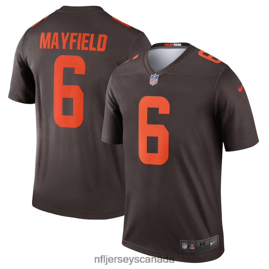 Men Cleveland Browns Baker Mayfield Nike Brown Alternate Legend Jersey Clothing NFL TBXFR6447