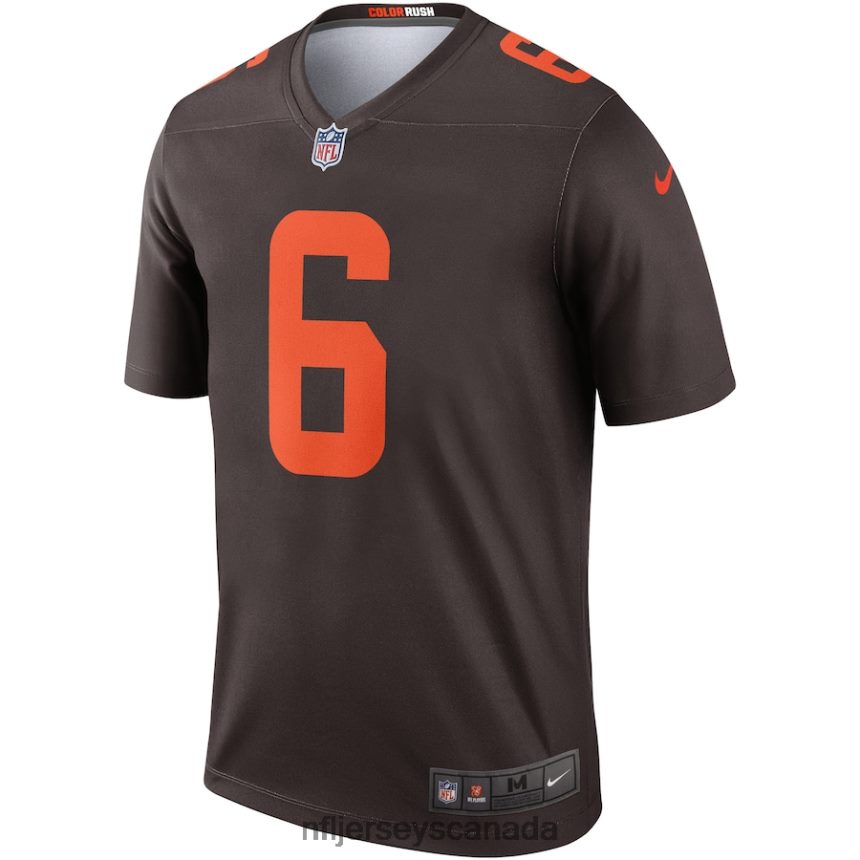 Men Cleveland Browns Baker Mayfield Nike Brown Alternate Legend Jersey Clothing NFL TBXFR6447