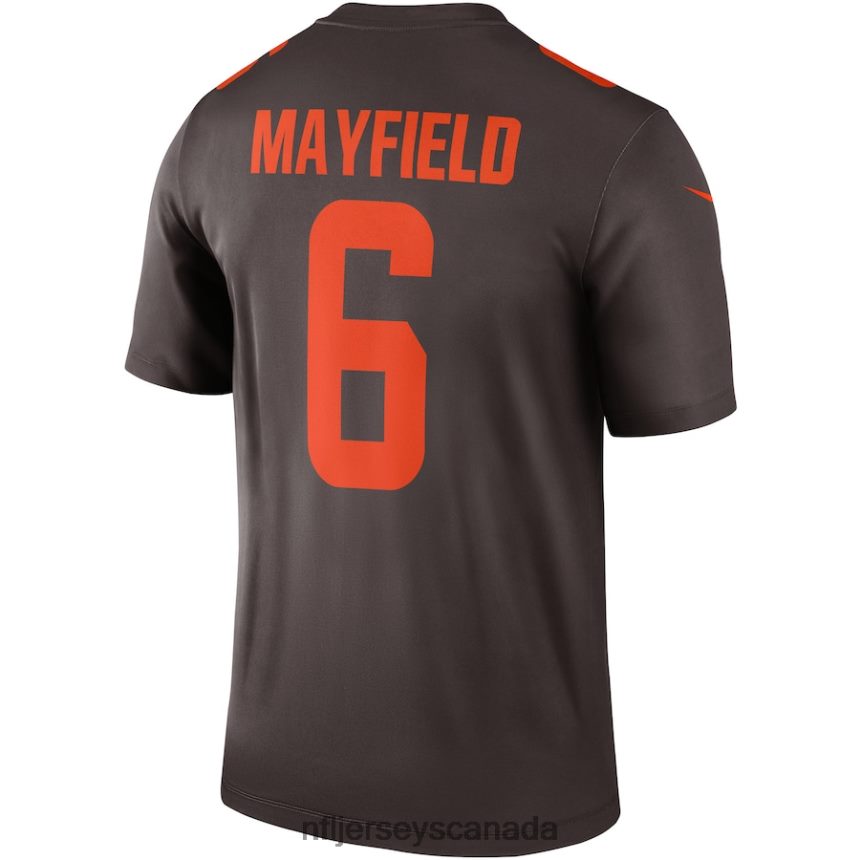 Men Cleveland Browns Baker Mayfield Nike Brown Alternate Legend Jersey Clothing NFL TBXFR6447