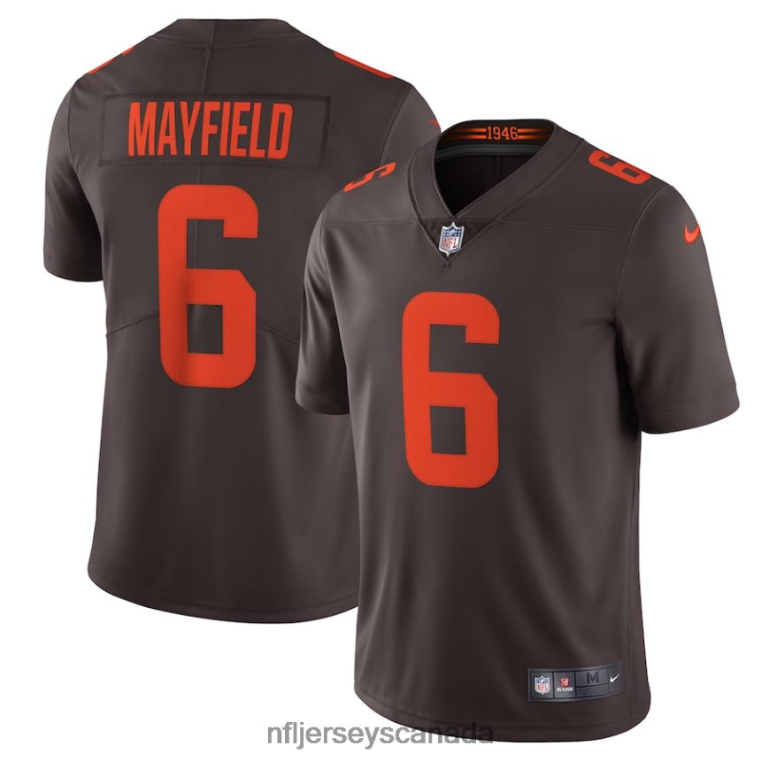 Men Cleveland Browns Baker Mayfield Nike Brown Alternate Vapor Limited Jersey Clothing NFL TBXFR61600