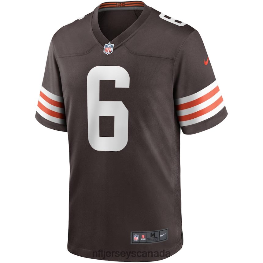 Men Cleveland Browns Baker Mayfield Nike Brown Game Player Jersey Clothing NFL TBXFR61897