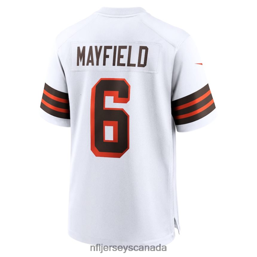Men Cleveland Browns Baker Mayfield Nike White 1946 Collection Alternate Game Jersey Clothing NFL TBXFR62881