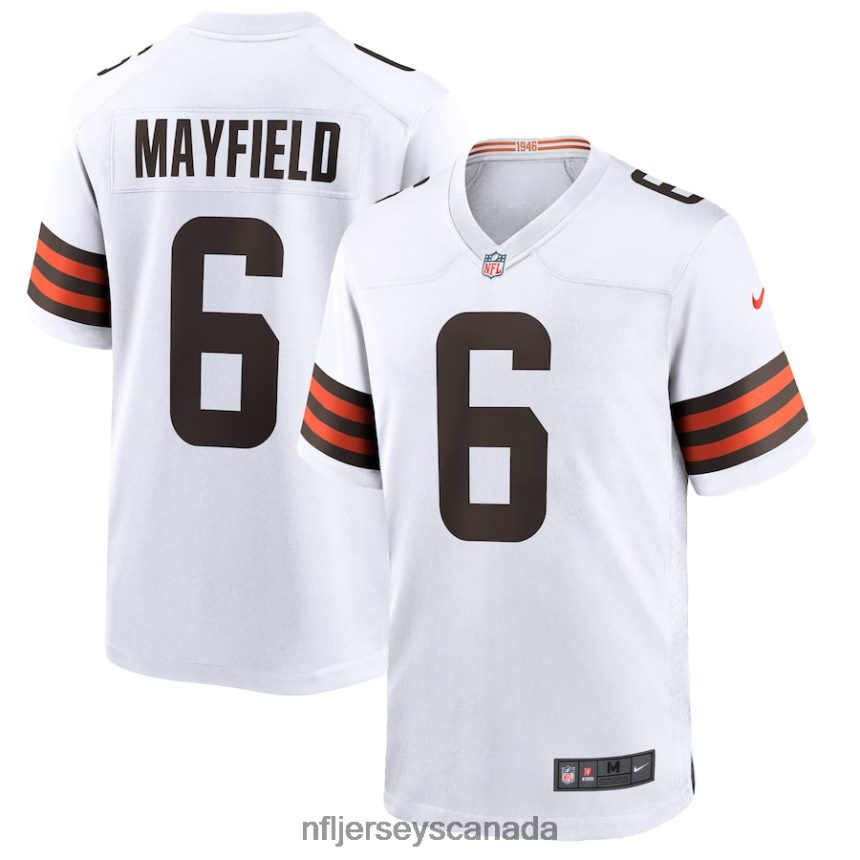 Men Cleveland Browns Baker Mayfield Nike White Player Game Jersey Clothing NFL TBXFR61873