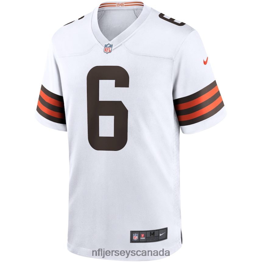Men Cleveland Browns Baker Mayfield Nike White Player Game Jersey Clothing NFL TBXFR61873