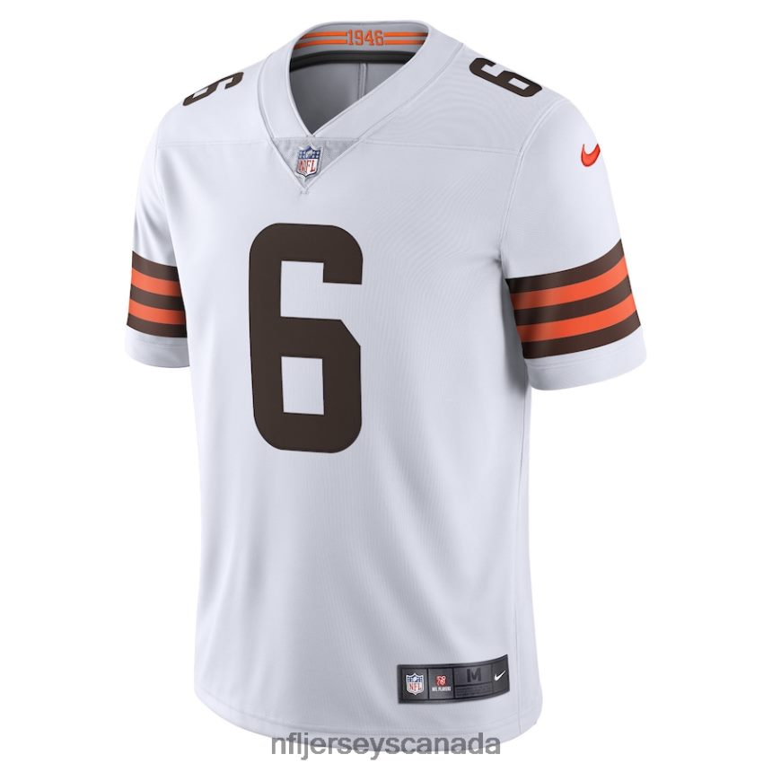 Men Cleveland Browns Baker Mayfield Nike White Vapor Limited Jersey Clothing NFL TBXFR63168