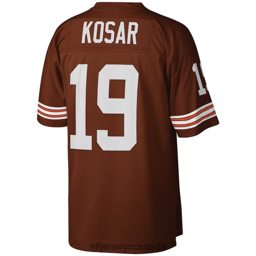 Men Cleveland Browns Bernie Kosar Mitchell  Ness Brown Legacy Replica Jersey Clothing NFL TBXFR62096
