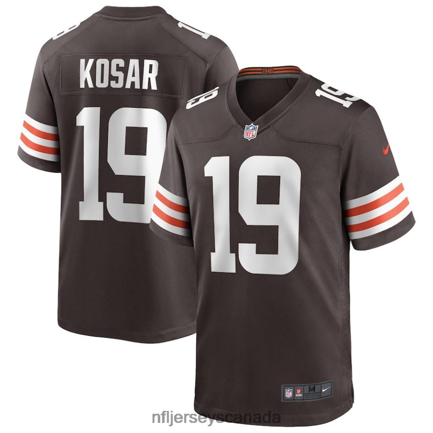 Men Cleveland Browns Bernie Kosar Nike Brown Game Retired Player Jersey Clothing NFL TBXFR61003