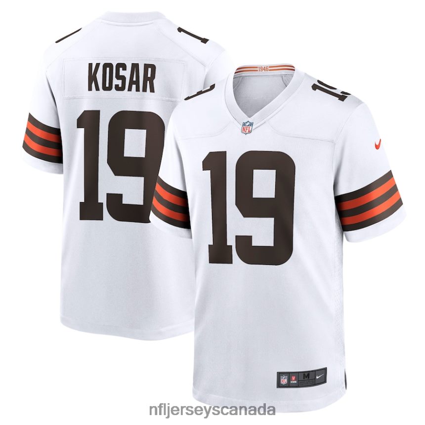 Men Cleveland Browns Bernie Kosar Nike White Retired Player Game Jersey Clothing NFL TBXFR63127
