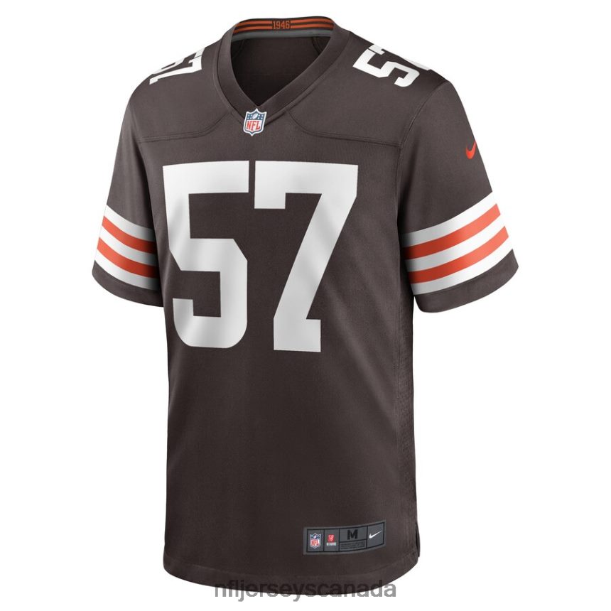 Men Cleveland Browns Brock Hoffman Nike Brown Game Player Jersey Clothing NFL TBXFR65871