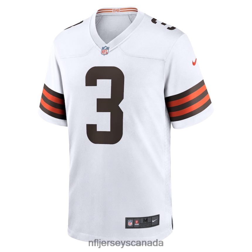 Men Cleveland Browns Cade York Nike White Game Player Jersey Clothing NFL TBXFR63846