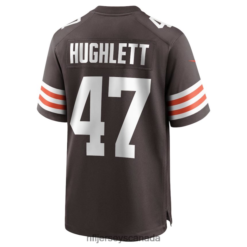 Men Cleveland Browns Charley Hughlett Nike Brown Game Jersey Clothing NFL TBXFR64362