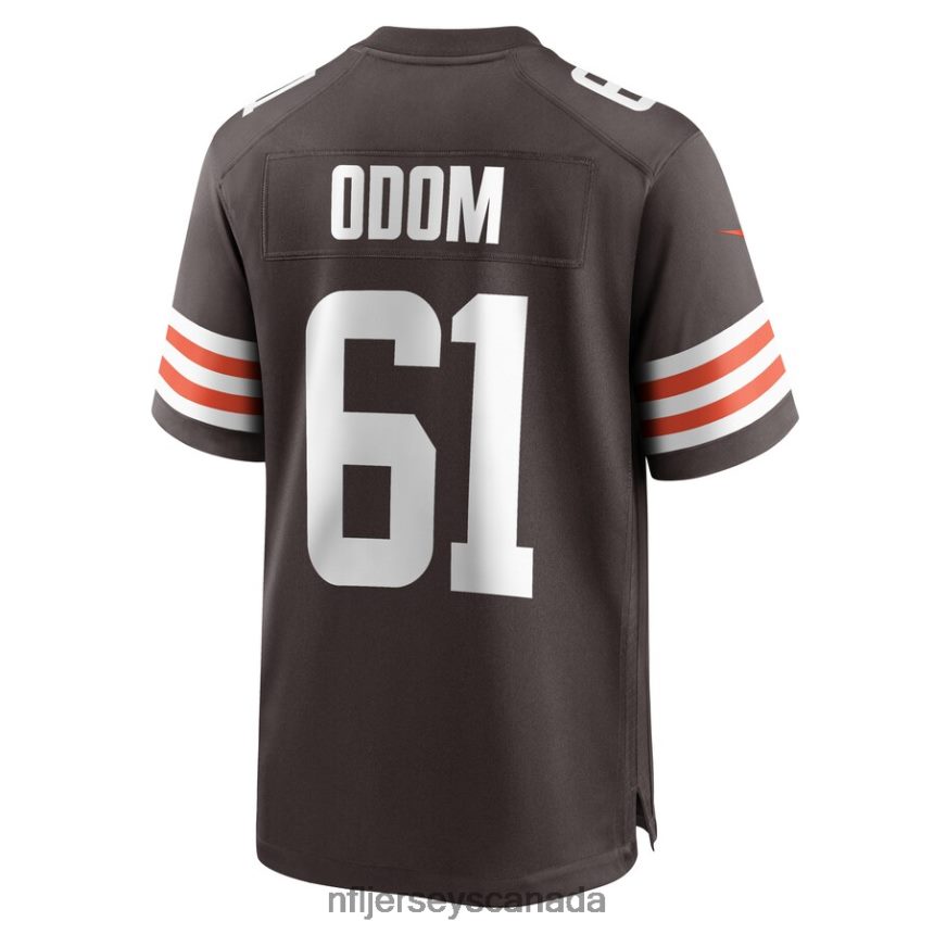 Men Cleveland Browns Chris Odom Nike Brown Game Player Jersey Clothing NFL TBXFR63663