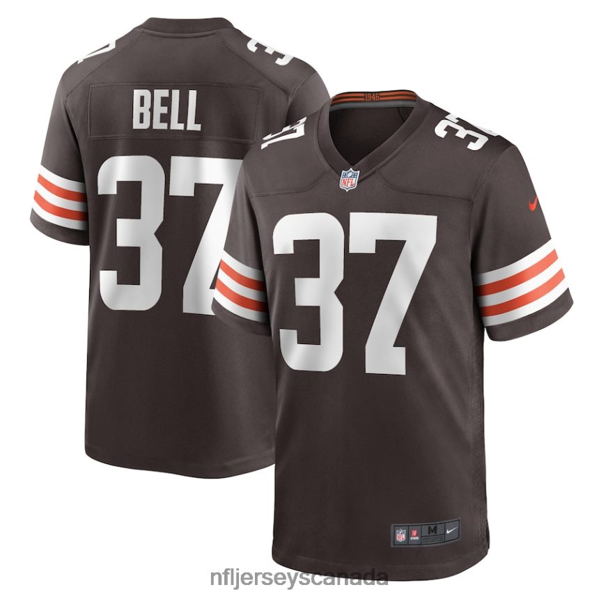 Men Cleveland Browns DAnthony Bell Nike Brown Game Player Jersey Clothing NFL TBXFR66331