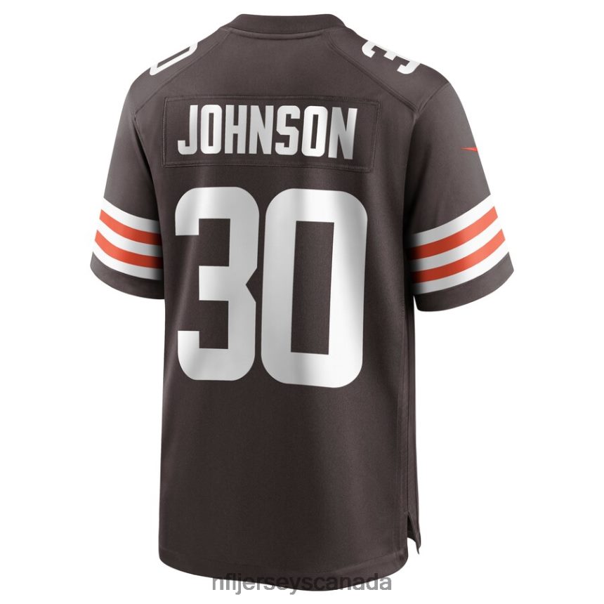 Men Cleveland Browns D\Ernest Johnson Nike Brown Game Jersey Clothing NFL TBXFR64346