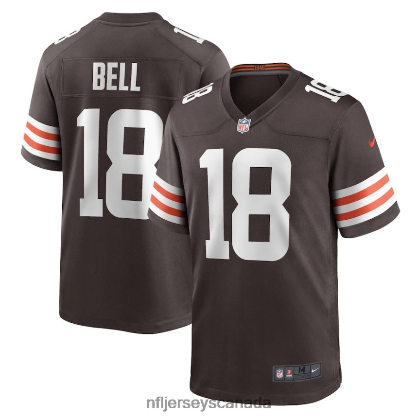 Men Cleveland Browns David Bell Nike Brown Game Jersey Clothing NFL TBXFR63833
