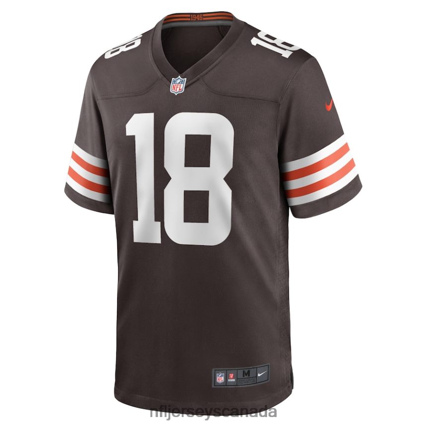 Men Cleveland Browns David Bell Nike Brown Game Jersey Clothing NFL TBXFR63833