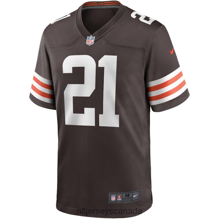 Men Cleveland Browns Denzel Ward Nike Brown Game Player Jersey Clothing NFL TBXFR62769