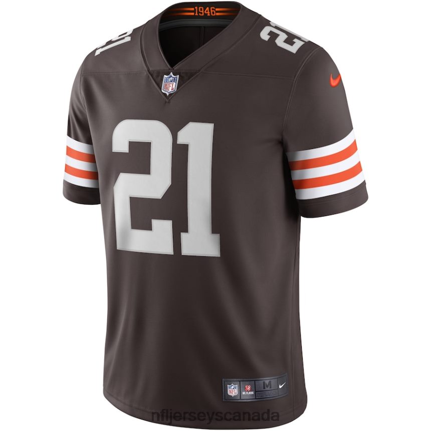 Men Cleveland Browns Denzel Ward Nike Brown Vapor Limited Jersey Clothing NFL TBXFR61908
