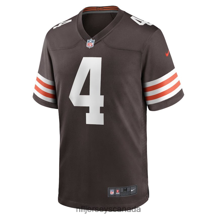 Men Cleveland Browns Deshaun Watson Nike Brown Game Jersey Clothing NFL TBXFR61058