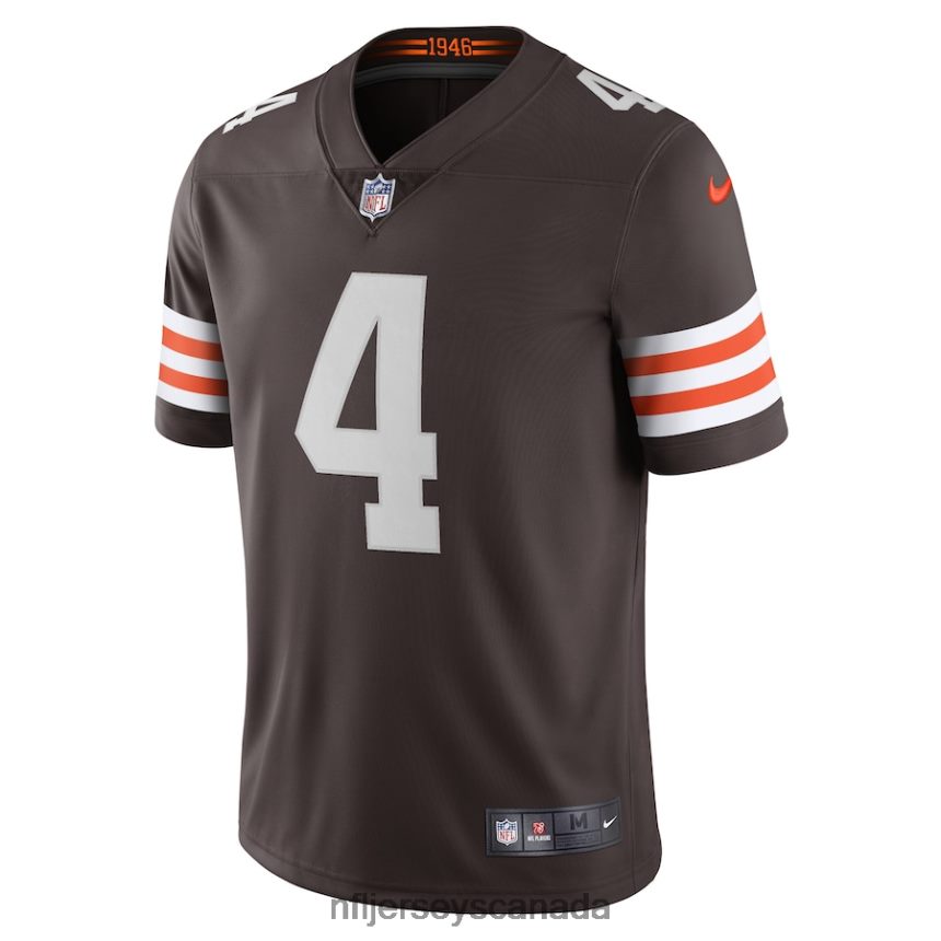 Men Cleveland Browns Deshaun Watson Nike Brown Vapor Limited Jersey Clothing NFL TBXFR6456