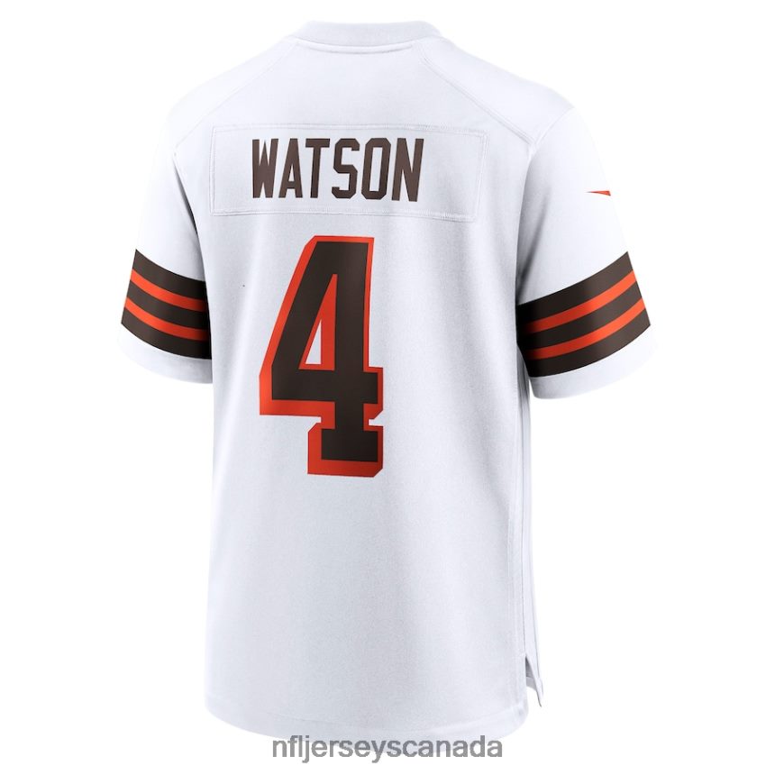 Men Cleveland Browns Deshaun Watson Nike White Alternate Game Jersey Clothing NFL TBXFR6989