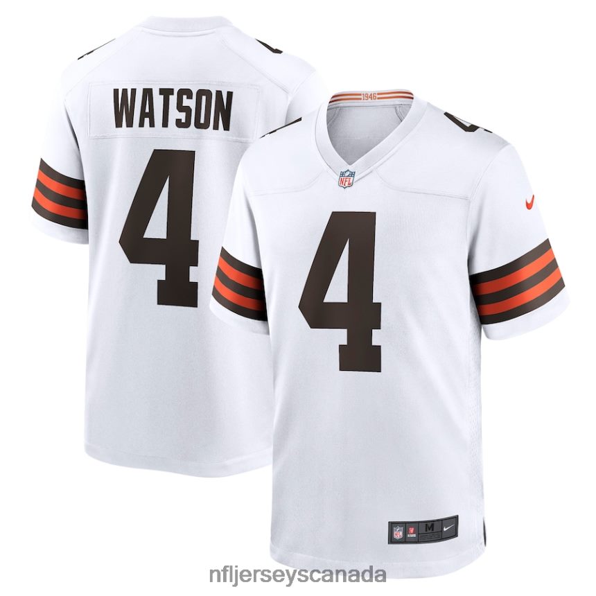 Men Cleveland Browns Deshaun Watson Nike White Game Jersey Clothing NFL TBXFR61199