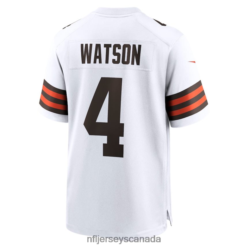 Men Cleveland Browns Deshaun Watson Nike White Game Jersey Clothing NFL TBXFR61199
