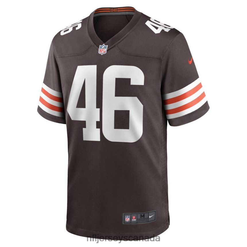 Men Cleveland Browns Don Fleming Nike Brown Retired Player Jersey Clothing NFL TBXFR66693