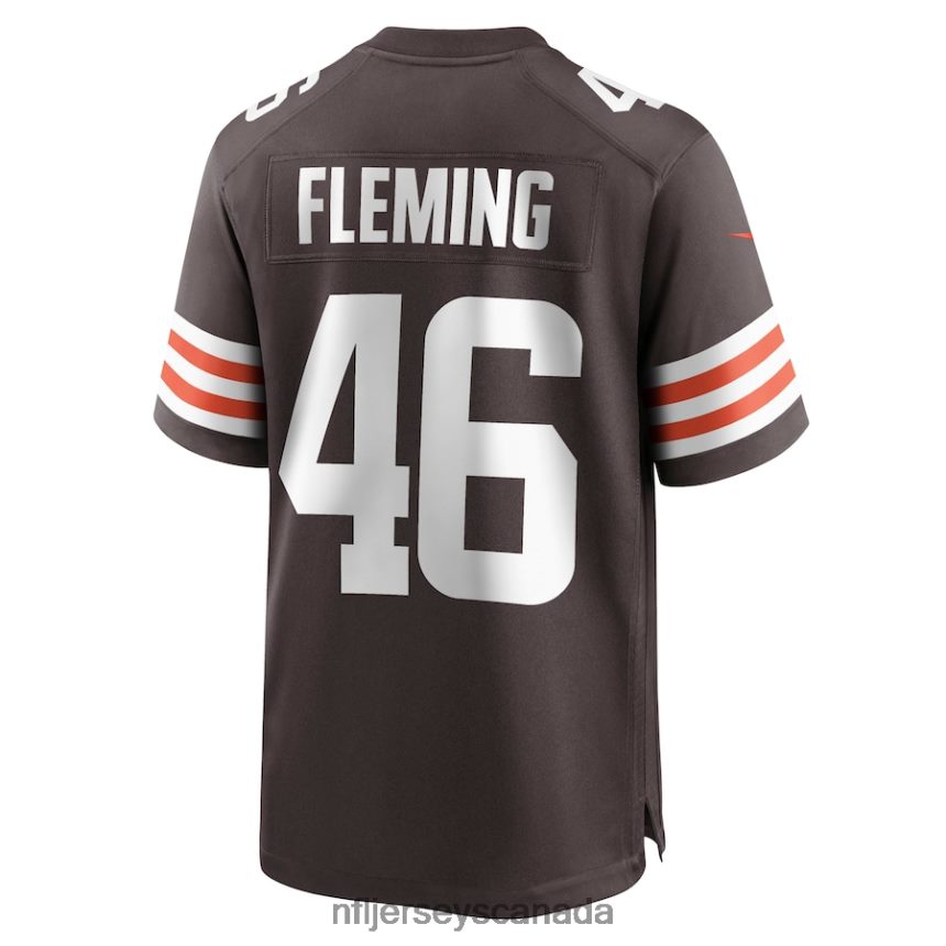 Men Cleveland Browns Don Fleming Nike Brown Retired Player Jersey Clothing NFL TBXFR66693