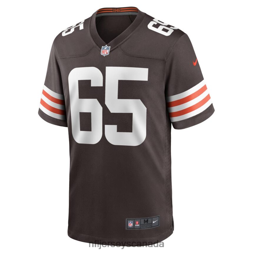 Men Cleveland Browns Elijah Nkansah Nike Brown Game Player Jersey Clothing NFL TBXFR65586