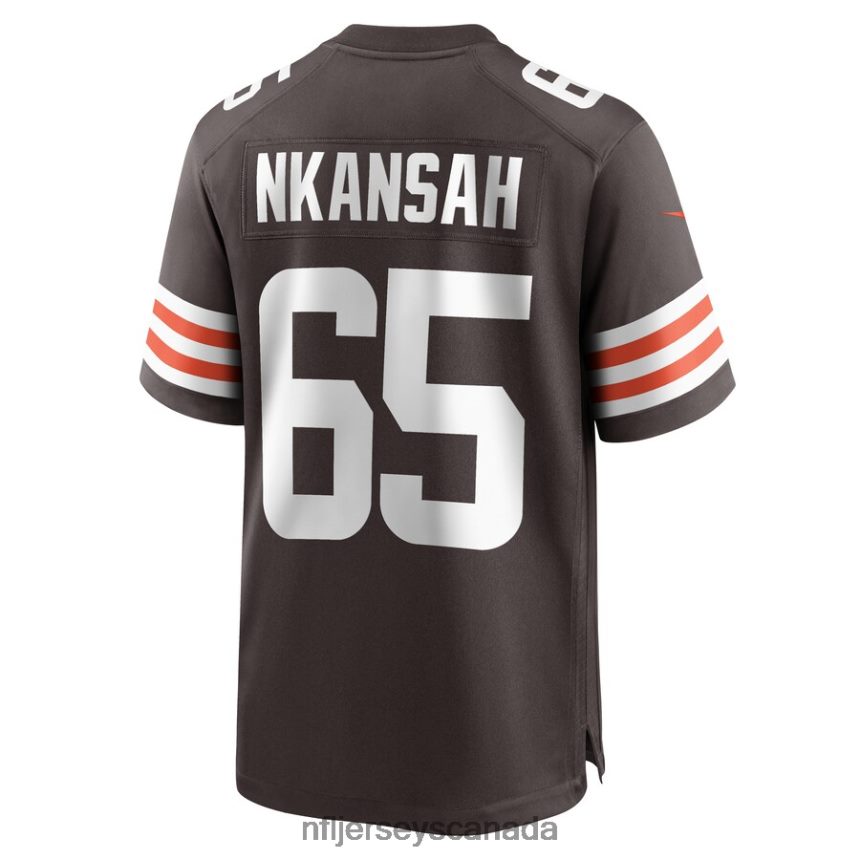 Men Cleveland Browns Elijah Nkansah Nike Brown Game Player Jersey Clothing NFL TBXFR65586